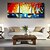 cheap Landscape Paintings-Ready to Hang Stretched Hand-Painted Oil Painting 60&quot;x24&quot; Three Panels Canvas Wall Art Seascape Sunrise Boats