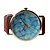 זול שעונים אופנתיים-בגדי ריקוד נשים שעוני אופנה קווארץ דמוי עור מרופד חום עמיד במים אנלוגי עלים מדבקות עם נצנצים - חום