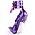 cheap Women&#039;s Heels-Women&#039;s Sexy Shoes Stiletto Heel Leatherette Spring / Fall Black / Purple / Party &amp; Evening / Party &amp; Evening / EU39