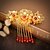 cheap Headpieces-Vintage Fashion Wedding Party Women Bride Tassels Flowers Hair Combs