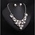 cheap Jewelry Sets-White Jewelry Set Rings Set Ladies Luxury European Fashion Bridal Pearl Imitation Diamond Earrings Jewelry Gold / Silver For Wedding Party Anniversary Birthday Gift Daily / Necklace