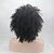 preiswerte Synthetische Perücken mit Spitze-Synthetische Perücken Afro / Kinky Curly Synthetische Haare Natürlicher Haaransatz / Afro-amerikanische Perücke Schwarz Perücke Damen Mittlerer Länge Spitzenfront