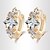 cheap Earrings-Cubic Zirconia Stud Earrings Zircon Earrings Jewelry For Wedding Party Daily Casual Sports