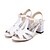 cheap Women&#039;s Sandals-Women&#039;s Chunky Heel Buckle Leatherette Spring / Summer Black / White