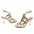 cheap Women&#039;s Sandals-Women&#039;s Shoes Leather Stiletto Heel Heels Sandals Party &amp; Evening / Dress / Casual Rose Gold
