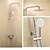 cheap Shower Faucets-Shower Faucet - Contemporary Chrome Ceramic Valve / Brass / Single Handle One Hole