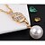 ieftine Seturi de Bijuterii-Pentru femei Diamant sintetic Seturi de bijuterii Colier / cercei femei Perle cercei Bijuterii Auriu / Argintiu Pentru Nuntă Petrecere Zilnic Casual