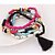 cheap Bracelets-Layered Strand Bracelet - Charm, Tassel, Vintage Bracelet White / Fuchsia For Party