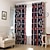 cheap Curtains &amp; Drapes-Rod Pocket Grommet Top Tab Top Double Pleat Two Panels Curtain Country Modern Neoclassical Mediterranean European , Print &amp; Jacquard