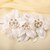 cheap Headpieces-Wedding Party Fashion Women Bride White Pearls Flowers Hair Decoration