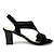 cheap Women&#039;s Sandals-Women&#039;s Leather Spring / Summer Chunky Heel Black