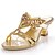 cheap Women&#039;s Sandals-Women&#039;s Shoes Leather Chunky Heel Heels Sandals / Slippers Party &amp; Evening / Dress / Casual Gold