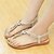 cheap Women&#039;s Sandals-Women&#039;s Flat Heel Sandals Summer Low Heel Comfort Casual Outdoor Rivet Tulle / Leatherette Black / Blue / Beige