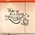 Недорогие Стикеры на стену-Декоративные наклейки на стены - Стикеры стикеров Words &amp; Quotes Натюрморт Гостиная / Спальня / Ванная комната
