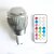 ieftine Becuri-Bulb LED Glob 500 lm GU10 A60(A19) 3 LED-uri de margele LED Putere Mare Intensitate Luminoasă Reglabilă Telecomandă Decorativ RGB 100-240 V / 1 bc / RoHs