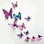 abordables Autocollants muraux-Animaux Stickers muraux Stickers muraux 3D , Plastic 12-7 CM