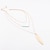cheap Necklaces-Women&#039;s Crystal Pendant Necklace Y Necklace Beaded Ladies Fashion European Simple Style Alloy Golden Silver Necklace Jewelry For Party Casual Daily