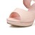 halpa Naisten sandaalit-Naiset Kengät Tekonahka Kevät Kesä Syksy Paksu korko Korokekengät Solmittavat varten Kausaliteetti Puku Musta Beesi Pinkki