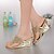 cheap Women&#039;s Sandals-Women&#039;s Shoes Leather Wedge Heel Heels Sandals Party &amp; Evening / Dress / Casual Rose Gold