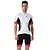 cheap Men&#039;s Clothing Sets-cheji® Men&#039;s Short Sleeve Cycling Jersey with Bib Shorts Bike Bib Shorts Jersey Clothing Suit Breathable 3D Pad Quick Dry Ultraviolet Resistant Winter Sports Elastane Fashion Clothing Apparel