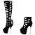 זול מגפי נשים-נשים נעליים פליז קיץ סתיו עקב סטילטו פלטפורמה מגפיים באורך מעל הברך עבור שמלה מסיבה וערב שחור