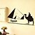 cheap Wall Stickers-Wall Stickers Wall Decals Style Egyptian Pyramids PVC Wall Stickers