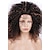 halpa Ensiluokkaiset synteettiset peruukit pitsillä-Synteettiset pitsireunan peruukit Kinky Curly Kinky Curly Lace Front Peruukki Keskikokoinen Musta Synteettiset hiukset Naisten Raidoitetut hiukset Luonnollinen hiusviiva Musta