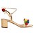 cheap Women&#039;s Sandals-Women&#039;s Shoes Linen Chunky Heel Heels Sandals Party &amp; Evening / Dress / Casual Almond