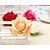 abordables Flores artificiales-Flores Artificiales 1 Rama Estilo Pastoral Rosas Flor de Mesa