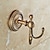 Недорогие Крючки для халатов-старинный латунный настенный крючок, крючок для халата в стиле ретро для ванной комнаты