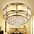 cheap Flush Mounts &amp; Semi Flush Mounts-3-Light Crystal Flush Mount Lights Metal Glass Brass Traditional / Classic 220-240V