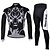 cheap Men&#039;s Clothing Sets-Cycling Jersey with Tights Men&#039;s Long Sleeves Bike Jersey Shoe Covers/Overshoes Clothing Suits Quick Dry Ultraviolet Resistant Breathable