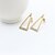 cheap Earrings-Drop Earrings Platinum Plated Gold Plated Alloy Fashion Gold Silver Jewelry 1set