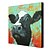 cheap Animal Paintings-Oil Painting Hand Painted - Animals Modern Stretched Canvas