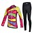 cheap Men&#039;s Clothing Sets-Cycling Jersey with Tights Women&#039;s Long Sleeves Bike Sleeves Jersey Clothing Suits Quick Dry Ultraviolet Resistant Breathable Soft Ultra