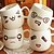 cheap Drinkware-300ml FUNNY FACE MOOD Mug White Pottery Ceramic Tea Coffee Milk Cup Christmas Gifts (Random Style)