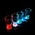 Недорогие Стаканы, чашки, бокалы-красочные светодиодной вспышкой кокса из стекла (2 шт / 360ml)