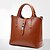 cheap Handbag &amp; Totes-Women&#039;s Bags PU(Polyurethane) Tote / Satchel / Shoulder Bag Solid Colored Brown / Pink / Wine