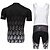 cheap Men&#039;s Clothing Sets-XINTOWN Short Sleeve Cycling Jersey with Bib Shorts Plaid / Checkered Bike Bib Shorts Clothing Suit Breathable 3D Pad Quick Dry Ultraviolet Resistant Sweat-wicking Winter Sports Elastane Plaid