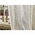 olcso Átlátszó függönyök-Custom Made Sheer Függöny Shades Két panel 2*(W183cm×L213cm) Bézs / Hímzés / Nappali szoba