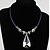preiswerte Halsketten-Damen Kristall Pendant Halskette Europäisch Aleación Weiß Modische Halsketten Schmuck Für