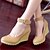 cheap Women&#039;s Heels-Women&#039;s Shoes Leatherette Wedge Heel Wedges / Platform Heels Office &amp; Career / Dress / Casual Black / Brown / Beige