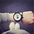 cheap Quartz Watches-Men&#039;s Women&#039;s Couple&#039;s Sport Watch Quartz Hot Sale PU Band Analog Charm Fashion Multi-Colored - White Black