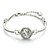 cheap Bracelets-Women&#039;s Crystal Chain Bracelet - Crystal Love Unique Design, Fashion Bracelet Silver / Golden For Wedding / Party / Daily