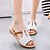 cheap Women&#039;s Sandals-Women&#039;s Comfort Summer Leatherette Casual Outdoor Low Heel White Black Blue Blushing Pink