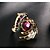 cheap Rings-Ring Wedding / Party / Daily / Casual Jewelry Zircon / Titanium Steel / Gold Plated Women Statement Rings 1pc,6 / 7 / 8 / 9 Gold