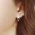 olcso Divat fülbevalók-Női Gyöngy Beszúrós fülbevalók Magic Back fülbevaló hölgyek Small Gyöngyutánzat Fülbevaló Ékszerek Aranyozott Kompatibilitás Esküvő Parti Napi Hétköznapi