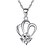 cheap Necklaces-Women&#039;s Pendant Necklaces Crystal Silver Sterling Silver Rhinestone Fashion Silver Jewelry Party Daily Casual 1pc