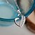 cheap Necklaces-Women&#039;s Crystal Sterling Silver / Silver Pendant Necklace / Chain Necklace - Love Necklace For Wedding / Party / Daily