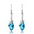 Χαμηλού Κόστους Μοδάτα Σκουλαρίκια-Women&#039;s Crystal Drop Earrings - Crystal Jewelry Blue / Pink / Golden For Wedding Party Daily Casual